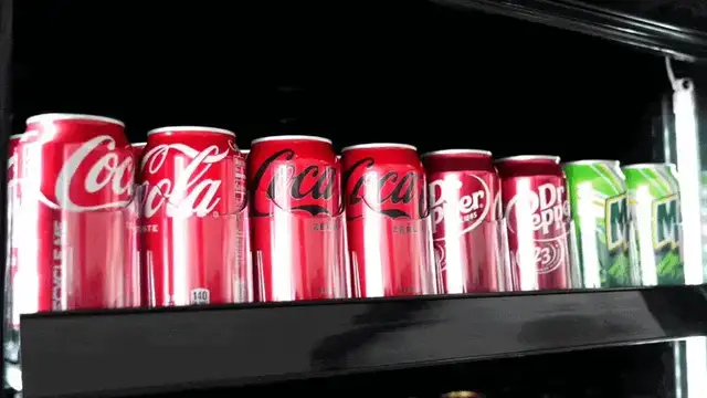 Fully stocked cooler shelf